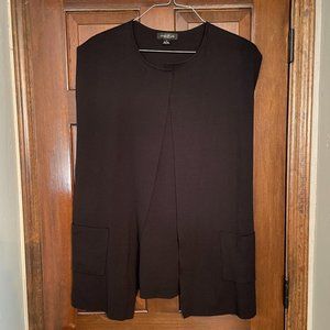Size Medium August Silk black sweater vest